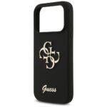Coque Guess Silicone Big 4G Script pour iPhone 17 Pro - Black – Image 4