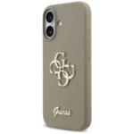 Coque Guess Silicone Big 4G Script pour iPhone 17 - Brown – Image 3