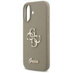 Coque Guess Silicone Big 4G Script pour iPhone 17 - Brown – Image 5