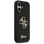 Coque Guess Silicone Big 4G Script pour iPhone 17 - Black – Image 4