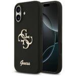 Coque Guess Silicone Big 4G Script pour iPhone 17 - Black