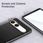 Coque Techsuit Carbon Silicone pour Sony Xperia 10 VII - Black – Image 2