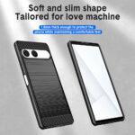 Coque Techsuit Carbon Silicone pour Sony Xperia 10 VII - Black – Image 3