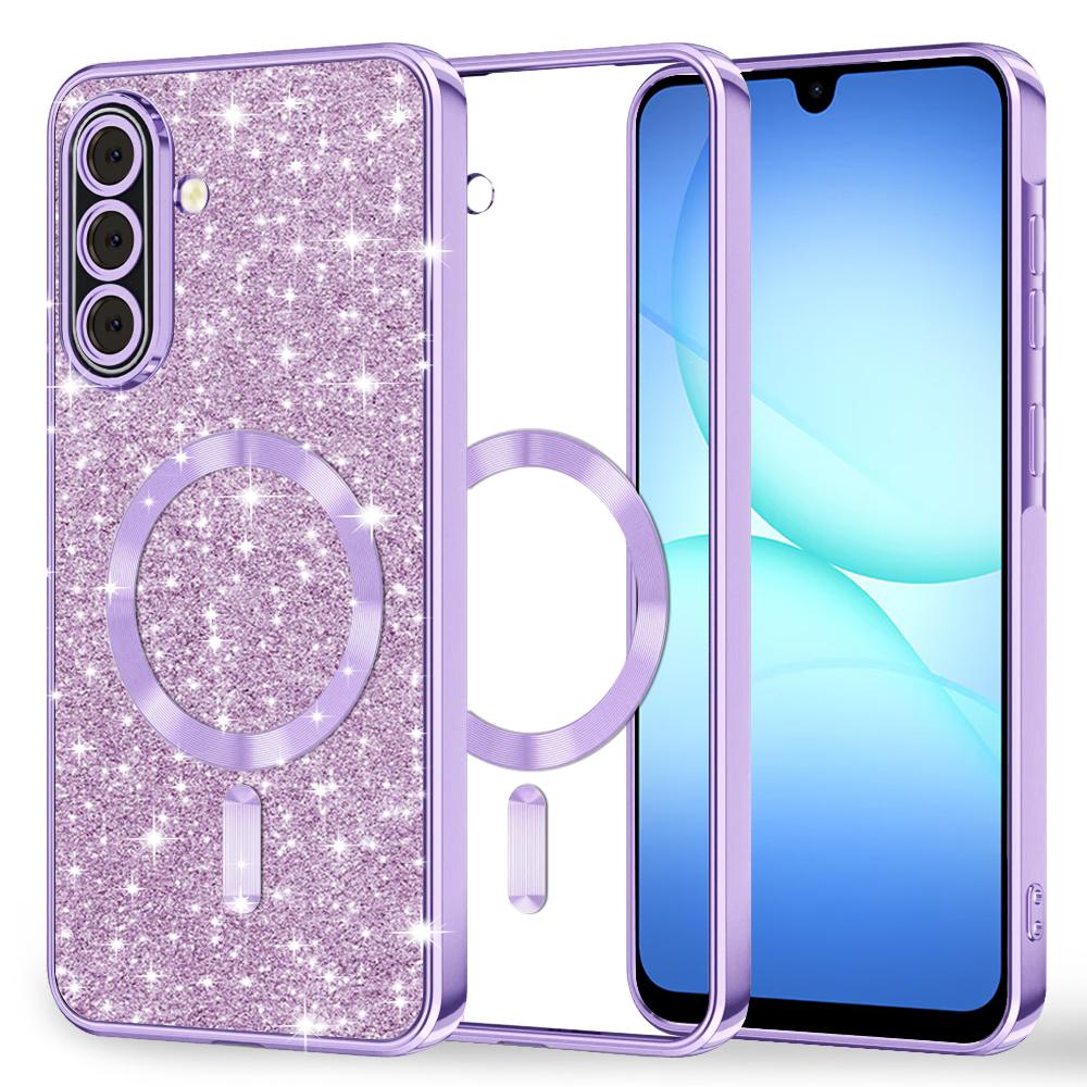 2612233 Coque Techsuit Luxury Glitter MagSafe pour Samsung Galaxy A17 5G / A17 4G - Light Purple – Image 1