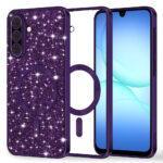 Coque Techsuit Luxury Glitter MagSafe pour Samsung Galaxy A17 5G / A17 4G - Deep Purple