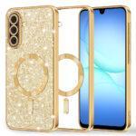 Coque Techsuit Luxury Glitter MagSafe pour Samsung Galaxy A17 5G / A17 4G - Gold