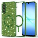 Coque Techsuit Luxury Glitter MagSafe pour Samsung Galaxy A17 5G / A17 4G - Deep Green