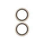 Protection d'objectif PanzerGlass® Hoops® Camera Lens Protector pour iPhone 17 / iPhone 16 / iPhone 16 Plus - Glitter Gold – Image 3