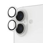 Protection d'objectif PanzerGlass® Hoops® Camera Lens Protector pour iPhone 17 / iPhone 16 / iPhone 16 Plus - Transparent – Image 2