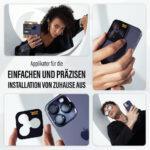 Protection d'objectif PanzerGlass® Hoops® Camera Lens Protector pour Samsung Galaxy S25 - Black – Image 5