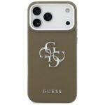 Coque Guess Hardcase Grained Big 4G Classic Logo pour iPhone 17 Pro Max - Brown – Image 2
