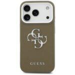 Coque Guess Hardcase Grained Big 4G Classic Logo pour iPhone 17 Pro - Brown – Image 2