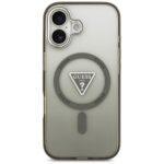 Coque Guess IML Gradient Triangle Logo MagSafe pour iPhone 17 - Khaki – Image 2