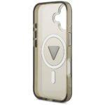 Coque Guess IML Gradient Triangle Logo MagSafe pour iPhone 17 - Khaki – Image 4