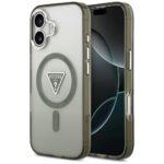 Coque Guess IML Gradient Triangle Logo MagSafe pour iPhone 17 - Khaki