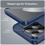 Coque Techsuit Carbon Silicone pour Xiaomi 15T Pro - Blue – Image 2