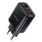 Chargeur secteur Yesido (YC69) USB, Type-C, 30 W, Avec affichage numérique, charge rapide, pour téléphone, tablette   - Black