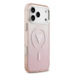 Coque Guess IML Gradient Triangle Logo MagSafe pour iPhone 17 Pro Max - Pink – Image 3