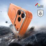 Coque renforcée ESR Cyber Armor Kickstand MagSafe pour iPhone 17 Pro - Orange – Image 4