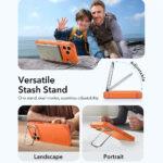 Coque renforcée ESR Cyber Armor Kickstand MagSafe pour iPhone 17 Pro - Orange – Image 6