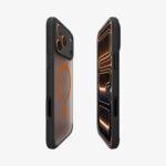 Coque Spigen Ultra Hybrid MagSafe pour iPhone 17 Pro Max - Frost Black / Orange – Image 5
