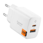 Chargeur mural Spigen Essential (EE202EU) USB, Type-C, Charge rapide, Quantum Boost, 20W   - White