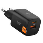 Chargeur mural Spigen Essential (EE352EU) USB, Type-C, Charge rapide, Quantum Boost, 35W   - Black