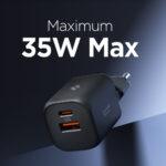 Chargeur mural Spigen Essential (EE352EU) USB, Type-C, Charge rapide, Quantum Boost, 35W   - Black – Image 4