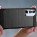 Coque Techsuit Carbon Silicone pour Samsung Galaxy A34 - Black – Image 5