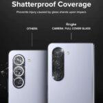 Lot de 2 protections d'objectif Ringke Camera Protector Glass pour Samsung Galaxy Z Fold5 - Black – Image 6