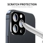 Protection d'objectif Techsuit Full Camera Glass pour iPhone 15 Pro / iPhone 15 Pro Max - Black – Image 4
