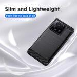 Coque Techsuit Carbon Silicone pour Xiaomi 13T / 13T Pro - Black – Image 2