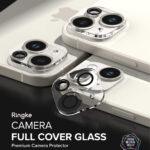 Lot de 2 protections d'objectif Ringke Camera Protector Glass pour iPhone 15 / iPhone 15 Plus - Clear – Image 4