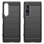 Coque Techsuit Carbon Silicone pour Sony Xperia 1 V - Black – Image 2