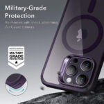Coque MagSafe ESR Classic Hybrid HaloLock pour iPhone 14 Pro - Clear Purple – Image 3