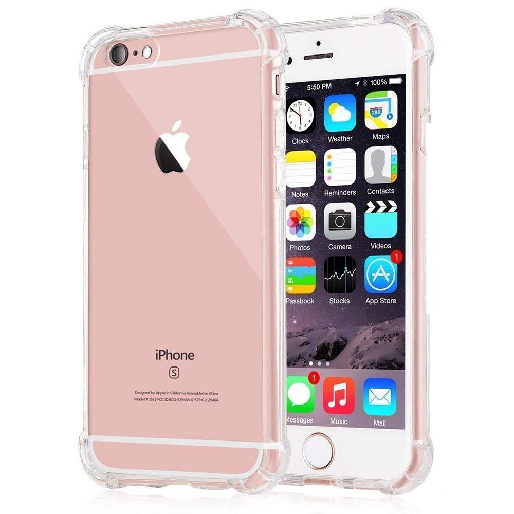 763309 Coque Techsuit Shockproof Clear Silicone pour iPhone 5 / iPhone 5S / iPhone SE - Clear – Image 1