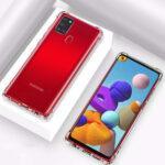 Coque Techsuit Shockproof Clear Silicone pour Samsung Galaxy A21s - Clear – Image 3