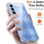 Coque Techsuit Shockproof Clear Silicone pour Samsung Galaxy A25 - Clear – Image 2