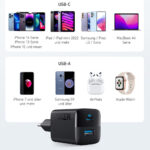 Chargeur secteur Anker (A2331G11) Type-C, USB, charge rapide, 33 W   - Black – Image 6