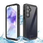 Coque intégrale étanche ShellBox Waterproof IP68 pour Samsung Galaxy A55 - Black