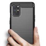 Coque Techsuit Carbon Silicone pour OnePlus 8T - Black – Image 2