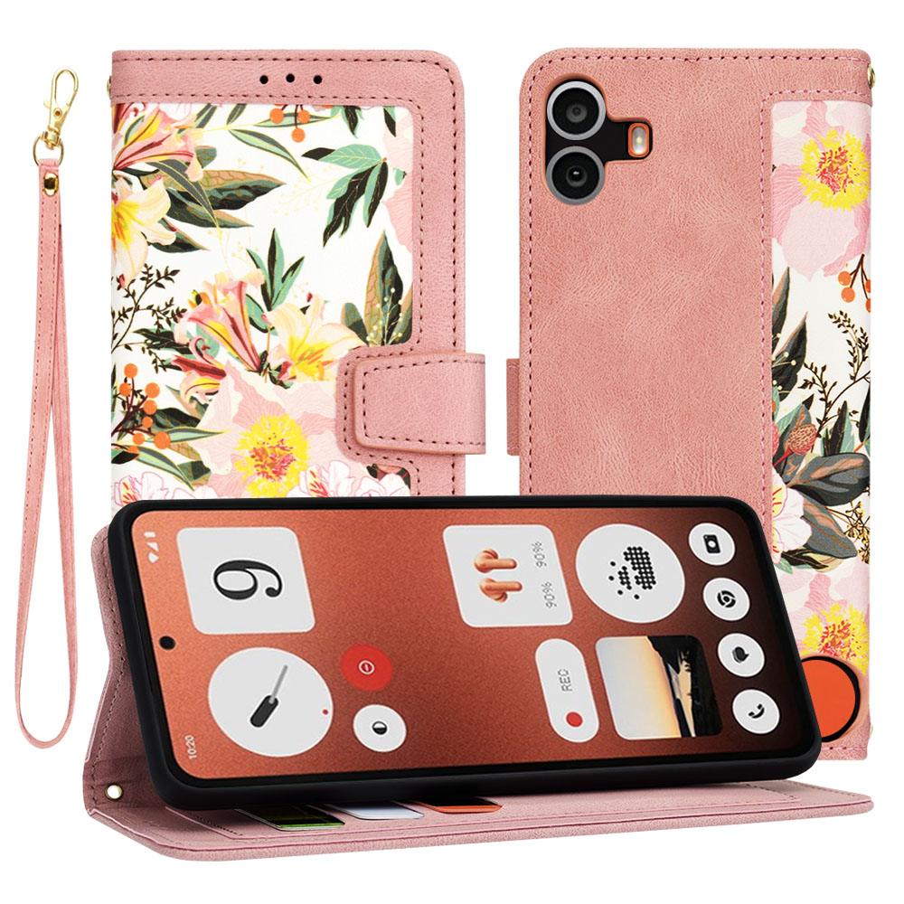 1460239 Étui portefeuille Techsuit FlipCraft pour Nothing CMF Phone 1 - Sweetheart Pink – Image 1