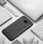 Coque Techsuit Carbon Silicone pour Samsung Galaxy J4 Plus - Black – Image 3