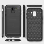 Coque Techsuit Carbon Silicone pour Samsung Galaxy J6 2018 - Black – Image 2