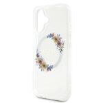 Coque Guess IML Flowers Wreath MagSafe pour iPhone 16 Plus - Clear – Image 6