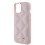 Coque Guess Quilted Metal Logo pour iPhone 15 - Pink – Image 4