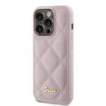 Coque Guess Quilted Metal Logo pour iPhone 15 Pro Max - Pink – Image 3