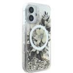 Coque Guess Liquid Glitter Flower MagSafe pour iPhone 16 - Beige – Image 4
