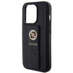 Coque Guess Grip Stand 4G Saffiano Strass pour iPhone 15 Pro - Black – Image 5