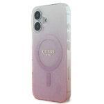Coque Guess IML Glitter Gradient MagSafe pour iPhone 16 - Pink – Image 4